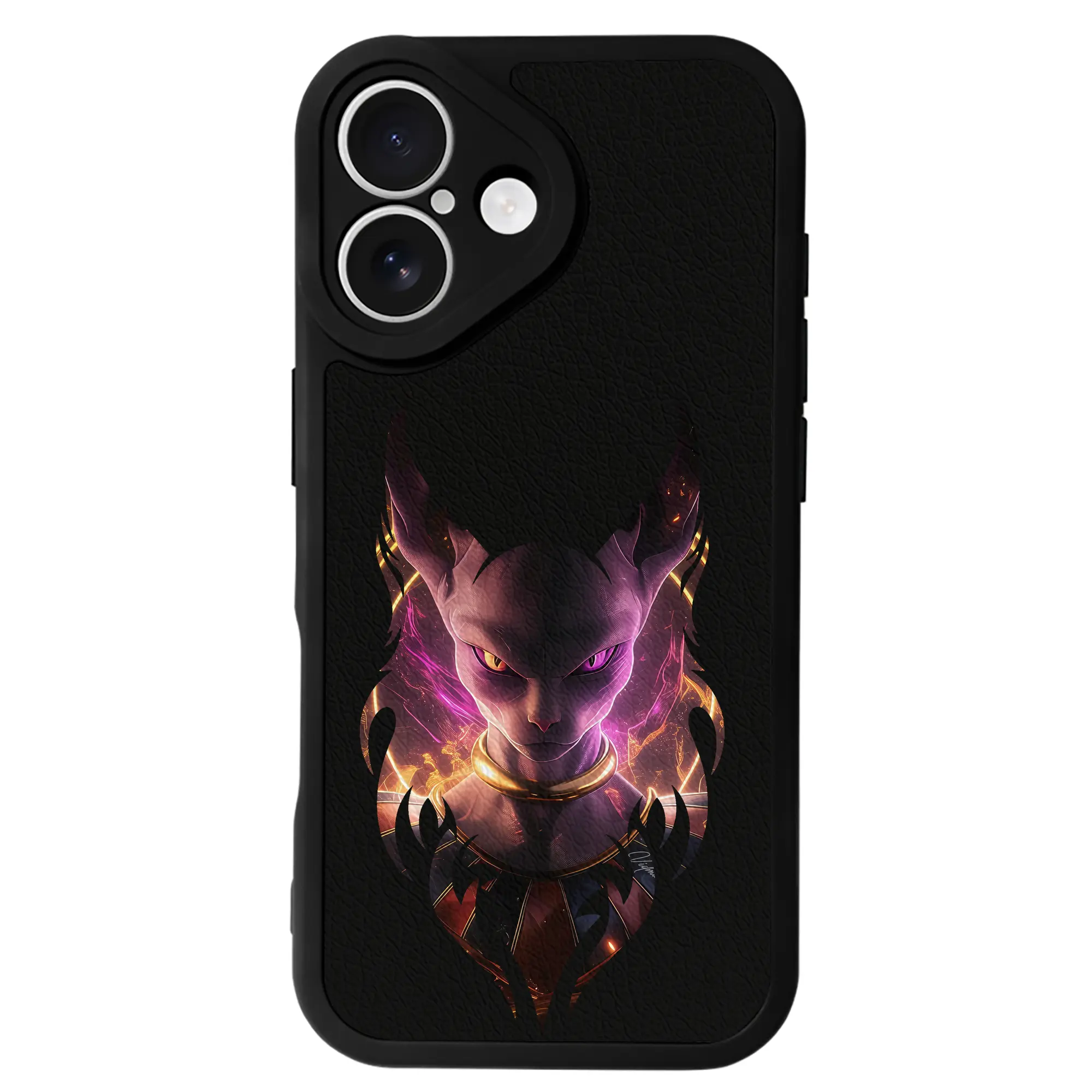 ドラゴンボール グッズ ビルス - IPhone 16シリーズ対応 ・ シリコンスマホケース ・ レザー調 ・ 高精度フィット ・ 耐衝撃 ・ ワイヤレス充電対応 ・ 精密カット